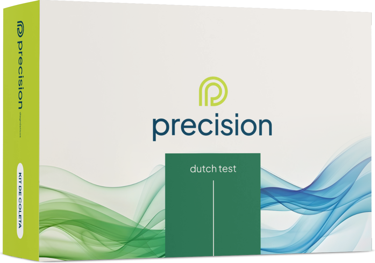 Caixa do kit de coleta DUTCH Test, Precision Diagnósticos